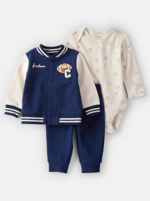 carter's 3-częściowy zestaw w kolorze granatowo-kremowym rozmiar: 86