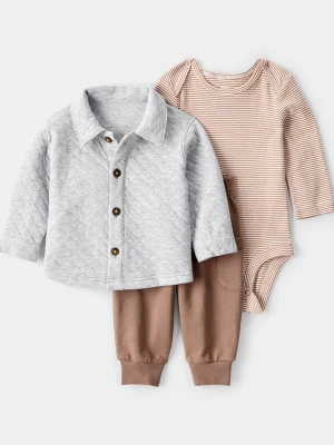 carter's 3-częściowy zestaw w kolorze jasnobrązowo-szarym rozmiar: 62