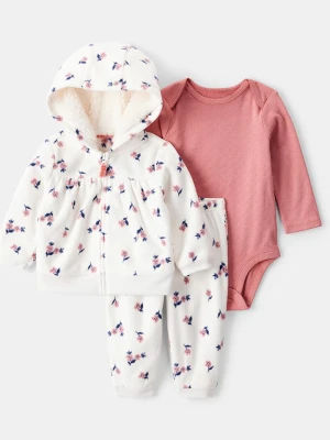 carter's 3-częściowy zestaw w kolorze jasnoróżowo-białym rozmiar: 86/92