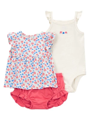 carter's 3-częściowy zestaw w kolorze kremowo-różowym ze wzorem rozmiar: 62