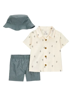 carter's 3-częściowy zestaw w kolorze niebiesko-beżowym rozmiar: 68