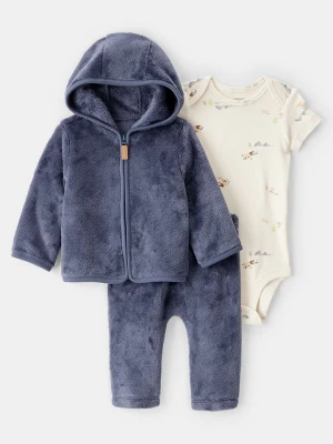 carter's 3-częściowy zestaw w kolorze niebiesko-kremowym rozmiar: 86