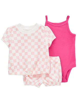 carter's 3-częściowy zestaw w kolorze różowym rozmiar: 74
