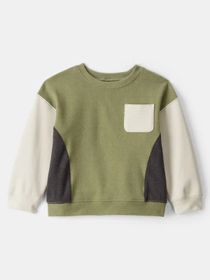 carter's Bluza w kolorze beżowo-zielono-szarym rozmiar: 98
