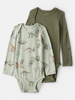 carter's Body (2 szt.) w kolorze khaki rozmiar: 68