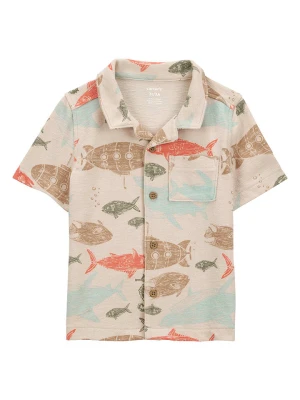 carter's Koszula w kolorze beżowym ze wzorem rozmiar: 110