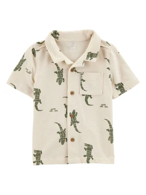 carter's Koszula w kolorze zielono-beżowym rozmiar: 110