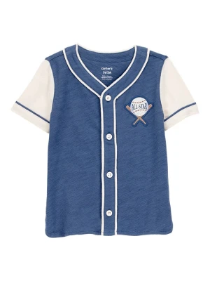 carter's Koszulka w kolorze granatowo-białym rozmiar: 92