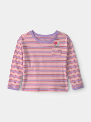 carter's Koszulka w kolorze jasnoróżowo-fioletowym rozmiar: 104