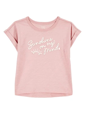 carter's Koszulka w kolorze jasnoróżowym rozmiar: 122