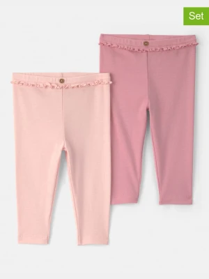 carter's Legginsy (2 pary) w kolorze jasnoróżowym rozmiar: 80