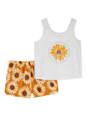 carter's Piżama w kolorze szaro-pomarańczowym rozmiar: 116