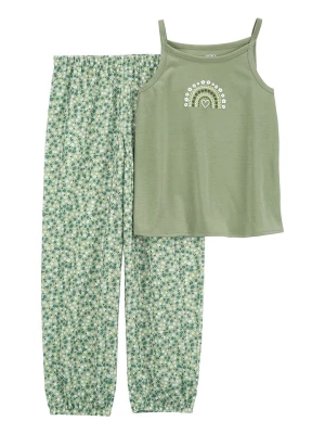 carter's Piżama w kolorze zielonym rozmiar: 128/134