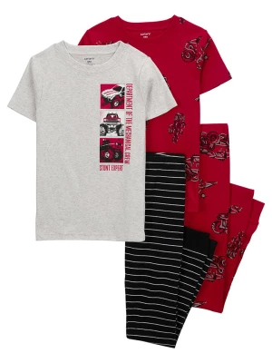 carter's Piżamy (2 szt.) w kolorze biało-czarno-czerwonym rozmiar: 122