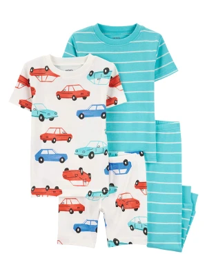 carter's Piżamy (2 szt.) w kolorze biało-turkusowym ze wzorem rozmiar: 92