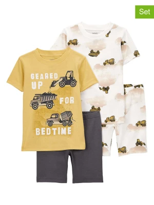 carter's Piżamy (2 szt.) w kolorze biało-żółto-brązowym rozmiar: 92