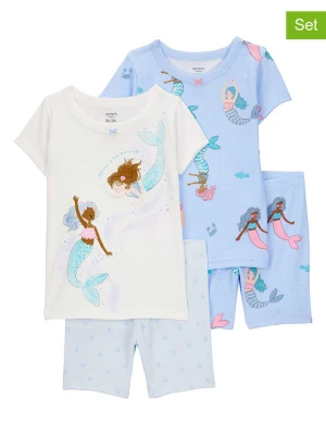 carter's Piżamy (2 szt.) w kolorze błękitno-szarym rozmiar: 98