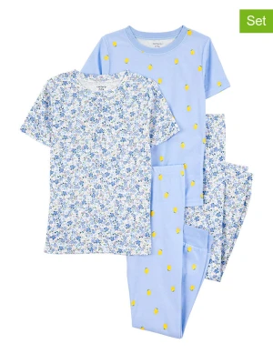 carter's Piżamy (2 szt.) w kolorze błękitnym rozmiar: 116