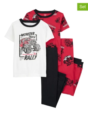 carter's Piżamy (2 szt.) w kolorze czerwono-biało-czarnym rozmiar: 122