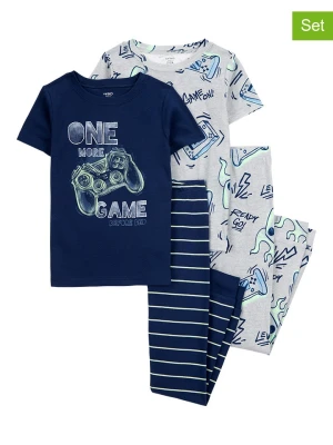 carter's Piżamy (2 szt.) w kolorze granatowo-szarym rozmiar: 122