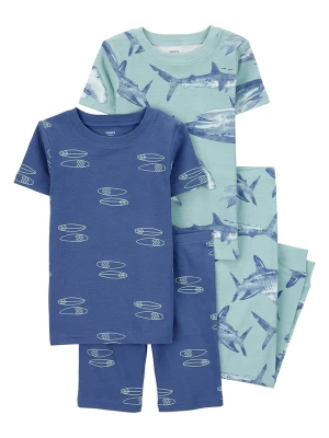 carter's Piżamy (2 szt.) w kolorze niebiesko-turkusowym rozmiar: 116