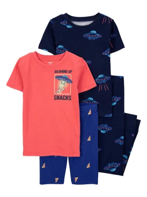 carter's Piżamy (2 szt.) w kolorze pomarańczowo-granatowym rozmiar: 122