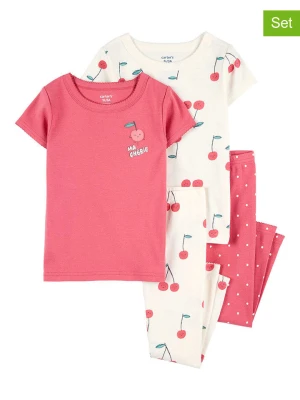 carter's Piżamy (2 szt.) w kolorze różowo-kremowym rozmiar: 92