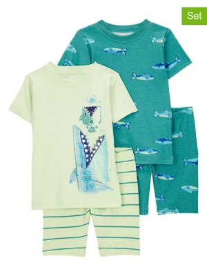 carter's Piżamy (2 szt.) w kolorze turkusowo-zielonym rozmiar: 104