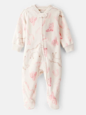 carter's Śpioszki w kolorze jasnoróżowo-kremowym rozmiar: 74