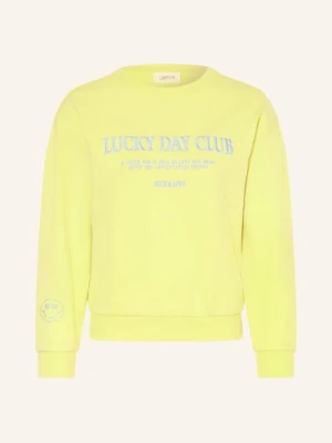 Cartoon Bluza Z Kamieniami Ozdobnymi gelb