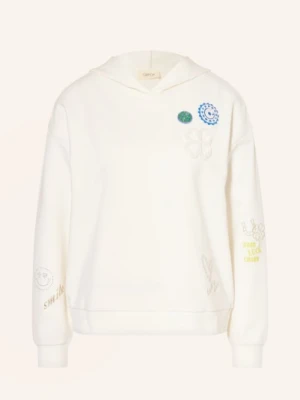 Cartoon Bluza Z Kapturem Z Kamieniami Ozdobnymi weiss