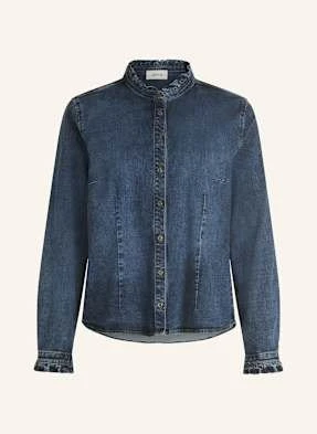 Cartoon Bluzka Jeansowa Z Falbankami blau