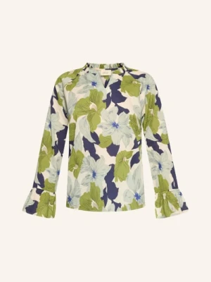 Cartoon Bluzka Z Falbanami gruen