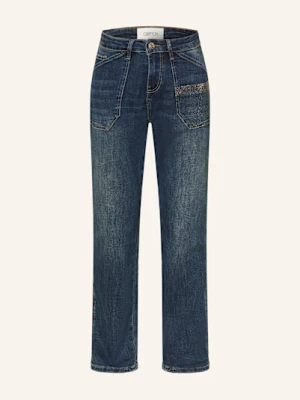 Cartoon Jeansy Straight Z Ozdobnymi Kamykami blau