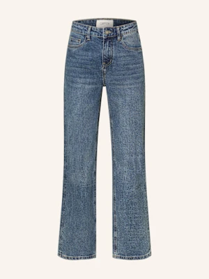 Cartoon Jeansy Straight Z Ozdobnymi Kamykami blau