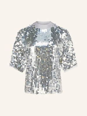 Cartoon Koszulka Z Cekinami silber