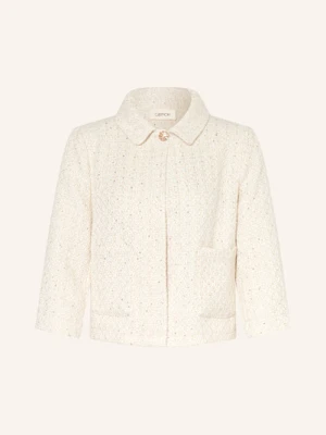 Cartoon Kurtka Bouclé Z Rękawami 3/4 I Cekinami weiss