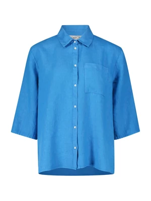 CARTOON Lniana bluzka w kolorze niebieskim rozmiar: L