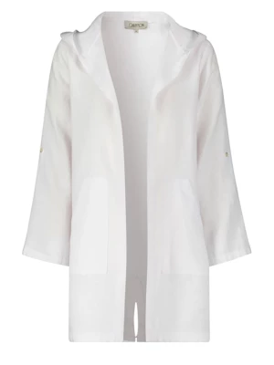 CARTOON Lniana kurtka przejściowa w kolorze białym rozmiar: L
