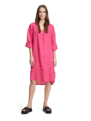 CARTOON Lniana sukienka w kolorze różowym rozmiar: 36