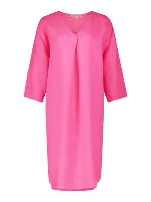 CARTOON Lniana sukienka w kolorze różowym rozmiar: M