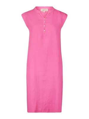 CARTOON Lniana sukienka w kolorze różowym rozmiar: XL