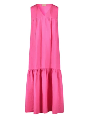 CARTOON Lniana sukienka w kolorze różowym rozmiar: S