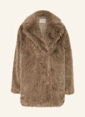 Cartoon Płaszcz Ze Sztucznego Futra beige