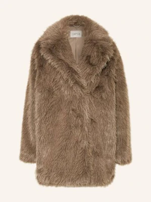 Cartoon Płaszcz Ze Sztucznego Futra beige