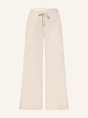 Cartoon Spodnie Z Lnu beige