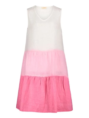 CARTOON Sukienka w kolorze biało-różowym rozmiar: 40
