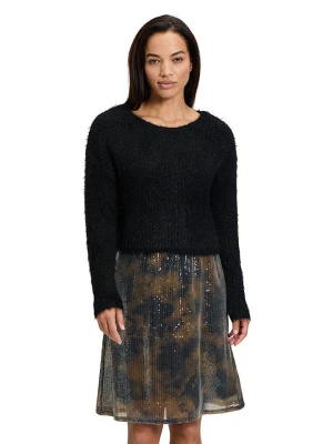 CARTOON Sukienka w kolorze czarno-brązowym rozmiar: 44