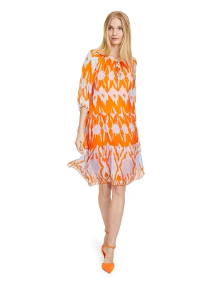 CARTOON Sukienka w kolorze pomarańczowo-kremowym rozmiar: 38