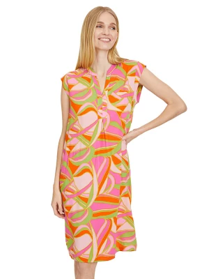 CARTOON Sukienka w kolorze zielono-pomarańczowo-jasnoróżowym rozmiar: 42